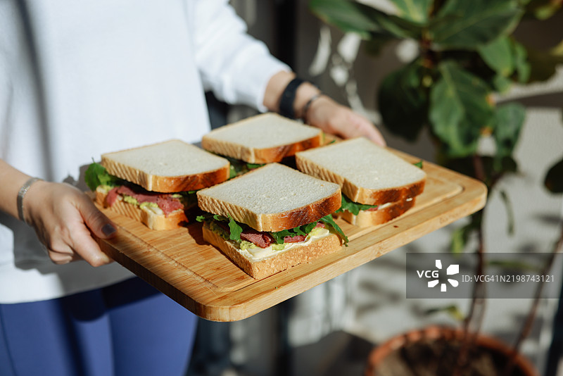 烤牛肉三明治图片素材