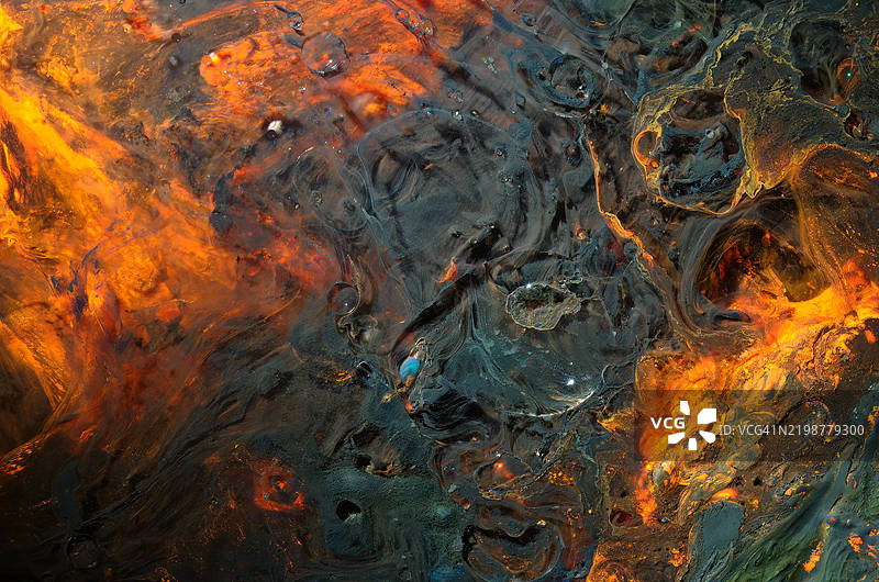 熔岩特写图片素材