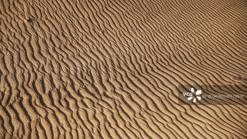 密歇根城，印第安纳州，美国的沙子特写镜头图片素材
