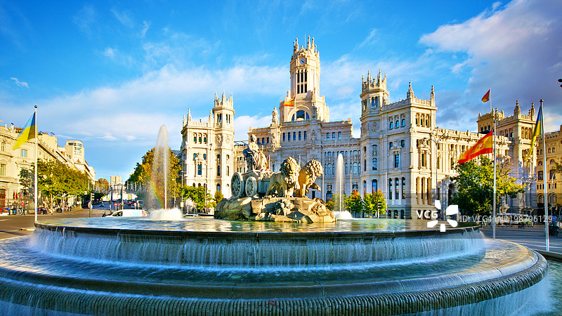 西贝莱斯广场。马德里图片素材