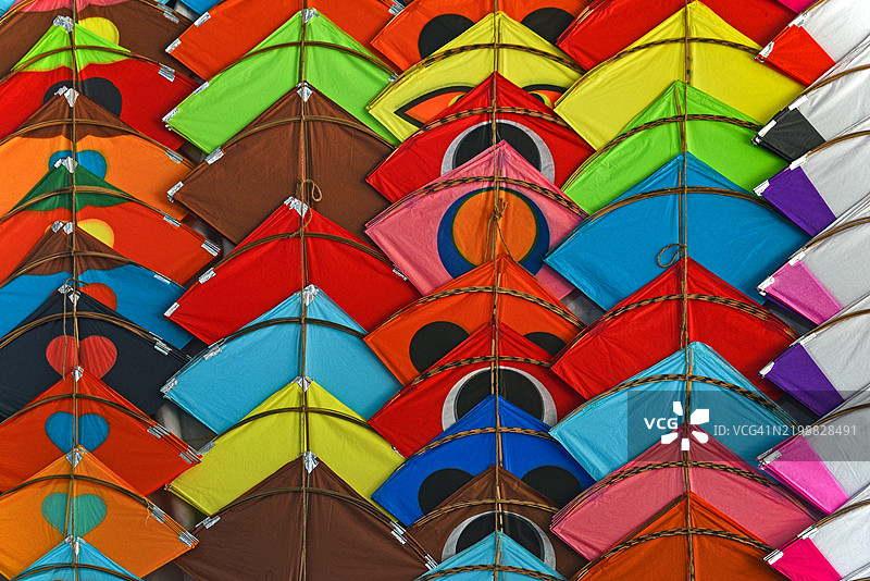 风筝墙壁背景抽象多彩壁纸戏剧性背景图片素材