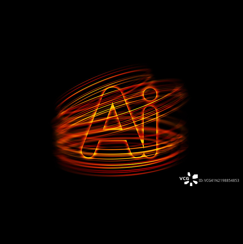 人工智能在旋转中图片素材