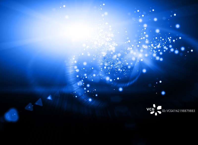 明亮的闪光和粒子背景图片素材