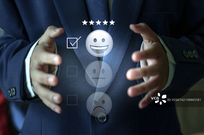 评价、满意度概念、客户体验概念、卓越概念、五星、金星图片素材