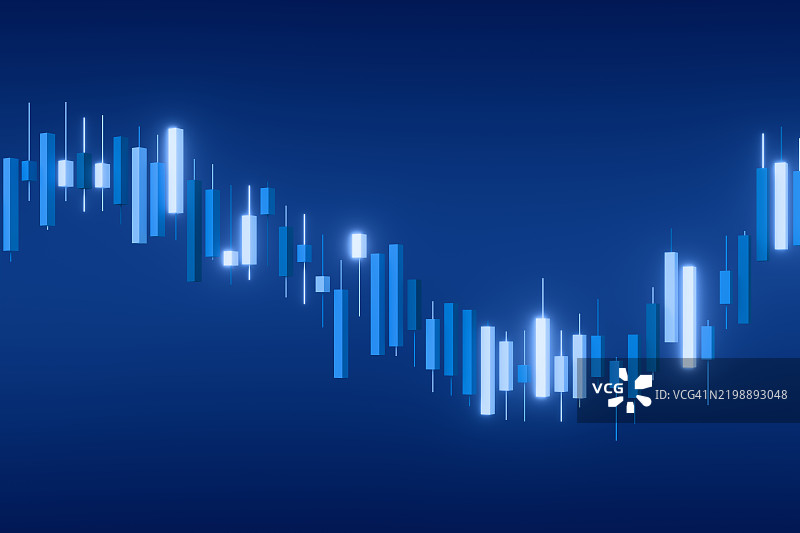 3D 蜡烛图表图片素材