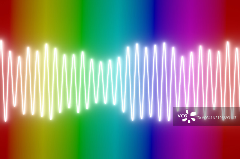 彩色渐变背景上的白噪声波纹图案图片素材