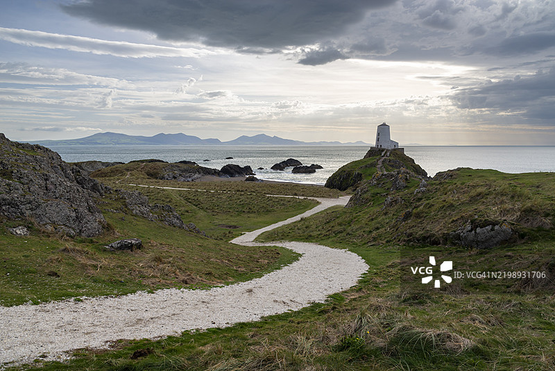 Twr Mawr灯塔，兰德温岛，安格尔西，北威尔士图片素材