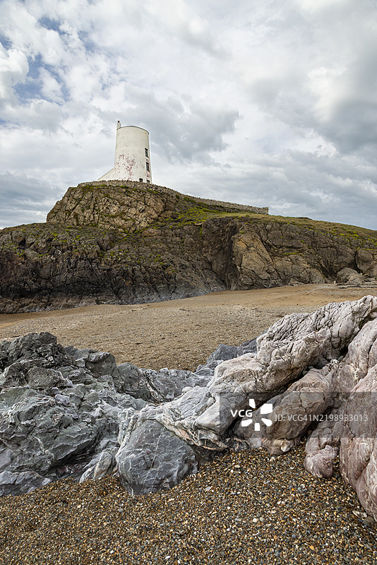 Twr Mawr灯塔，兰德温岛，安格尔西，北威尔士图片素材
