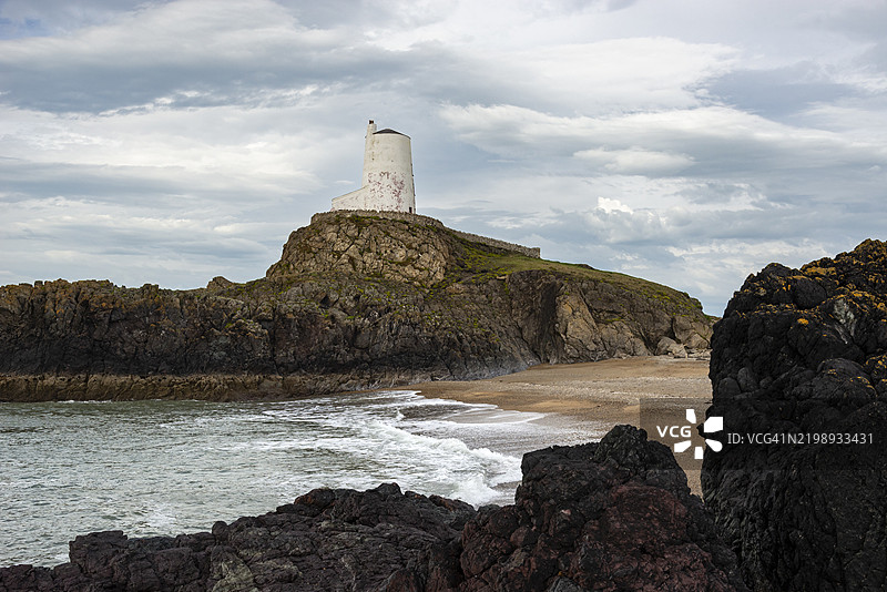 Twr Mawr灯塔，兰德温岛，安格尔西，北威尔士图片素材