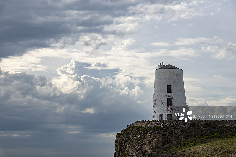 Twr Mawr灯塔，兰德温岛，安格尔西，北威尔士图片素材