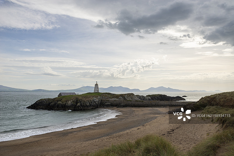 Twr Bach灯塔，兰德温岛，安格尔西，北威尔士图片素材
