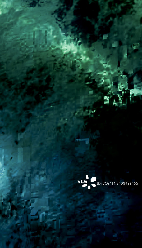 抽象数字艺术与像素化图案图片素材