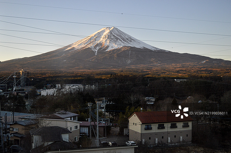 冬季的富士山图片素材