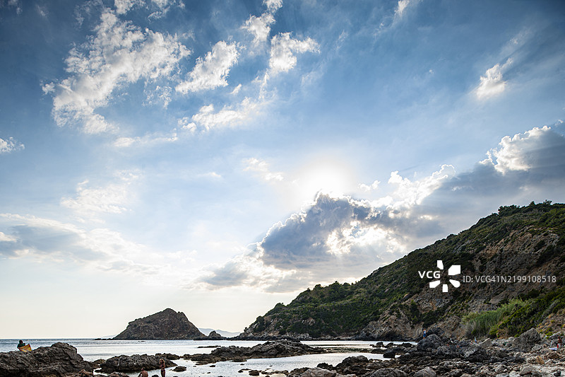 托斯卡纳，阿根廷山，死海湾和红岛图片素材