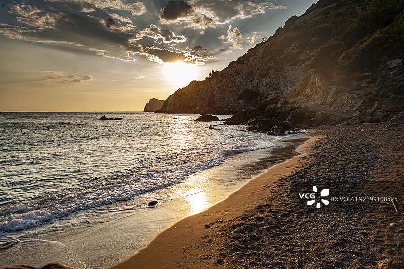 托斯卡纳，阿根廷角，卡拉德尔赫索海滩图片素材