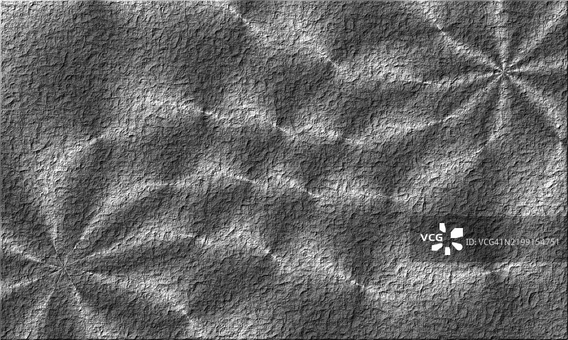 抽象背景。墙面不规则的粗糙质感，涂有灰色灰泥和光线反射。图片素材