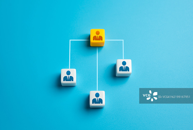 经理管理下属与员工的沟通、层级关系、缺乏横向联系、领导能力和人事管理。图片素材