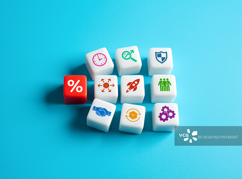 与高额贷款和高中央银行再融资利率相关的商业难度加大，高税负，渐进式税制。图片素材