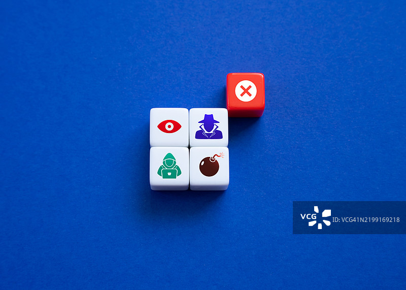 防止工业和金融间谍活动、病毒威胁、网络监控 消除破坏和数据盗窃的风险 防火墙和杀毒软件 入侵检测系统 IDS图片素材