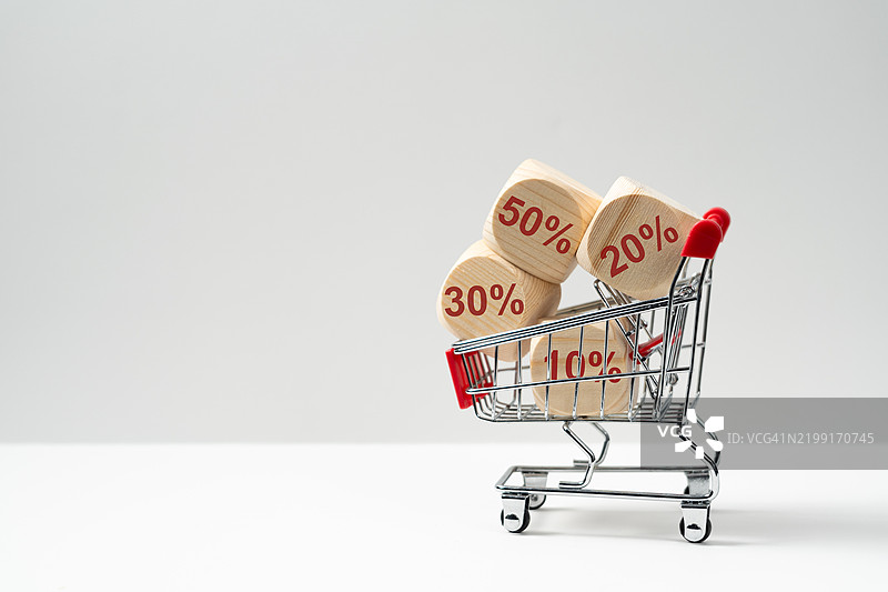 购物车上的文字特写，背景为白色图片素材