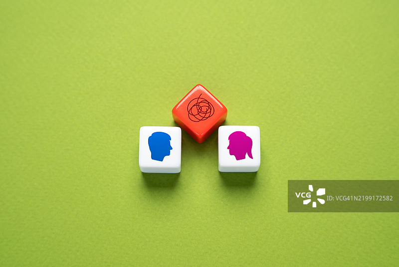 关系中的困难和争吵 寻找妥协 改善关系 解决争端和消除不满图片素材