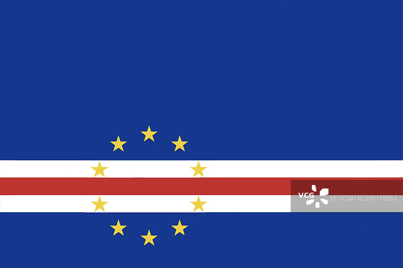 佛得角国旗 - 佛得角共和国图片素材