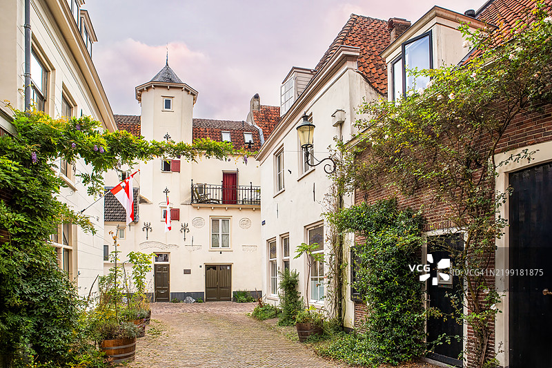 阿美尔斯福特的街道和房屋图片素材
