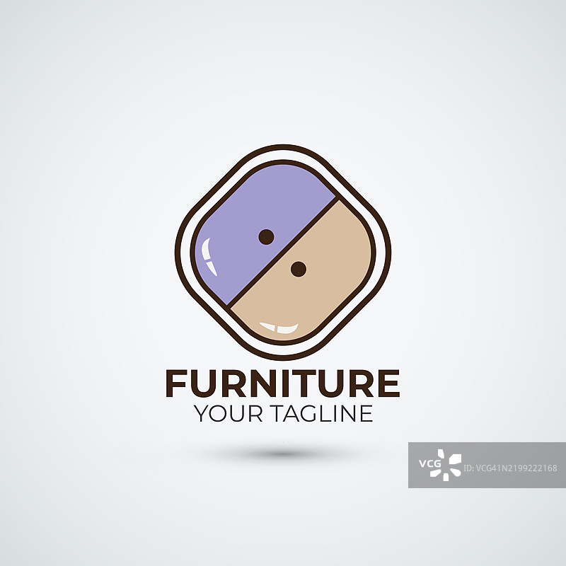 简约家具标志图标设计模板图片素材