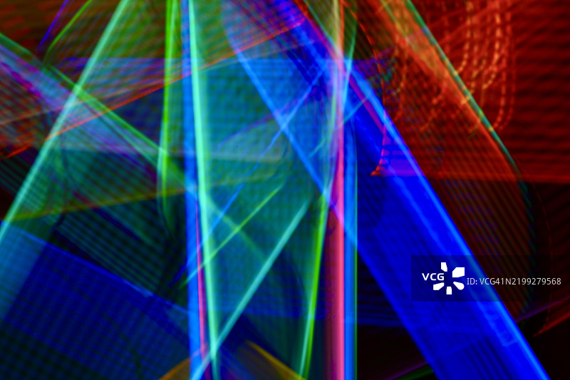 彩虹色线条和针艺艺术图片素材