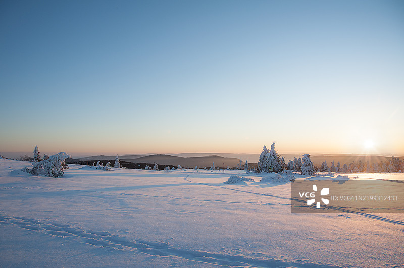 霍尔尼斯格林德日出图片素材