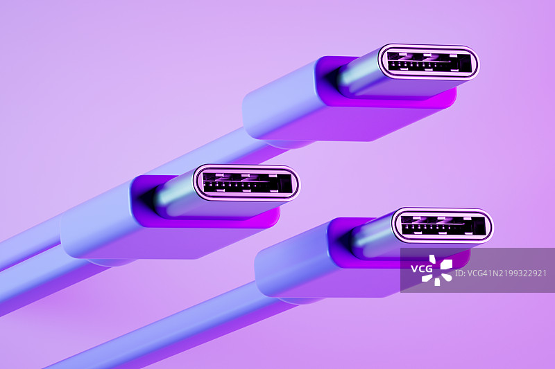 USB-C 连接器图片素材