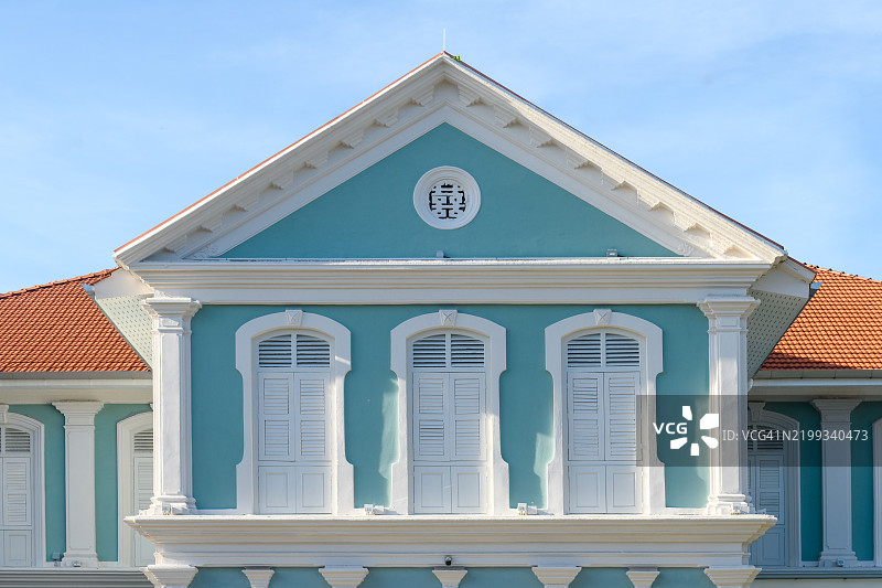 殖民风格的窗户建筑图片素材