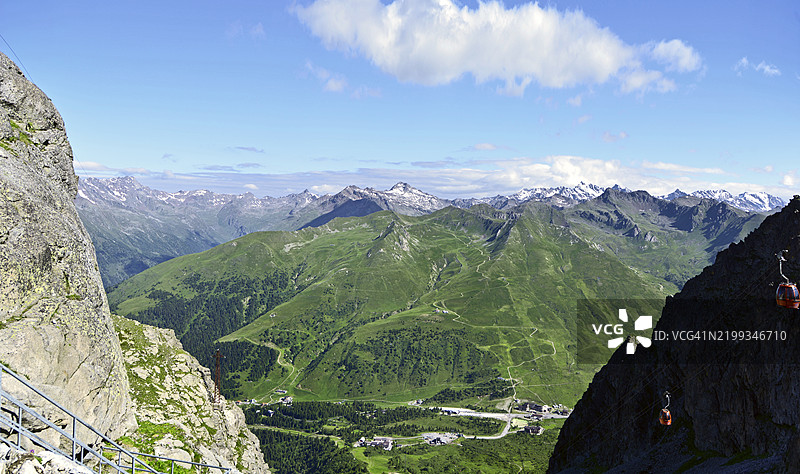 托纳莱山口的景观。图片素材