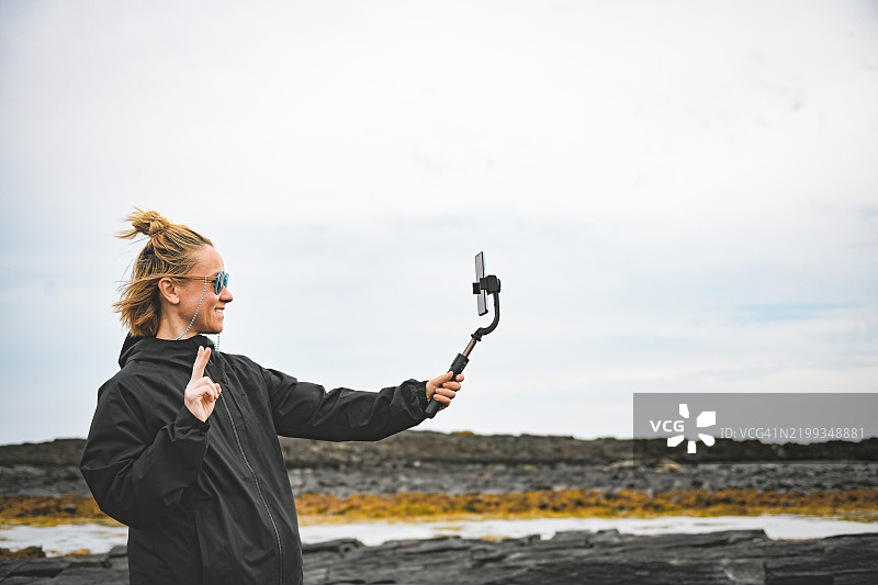 旅游博主环游科拉半岛图片素材