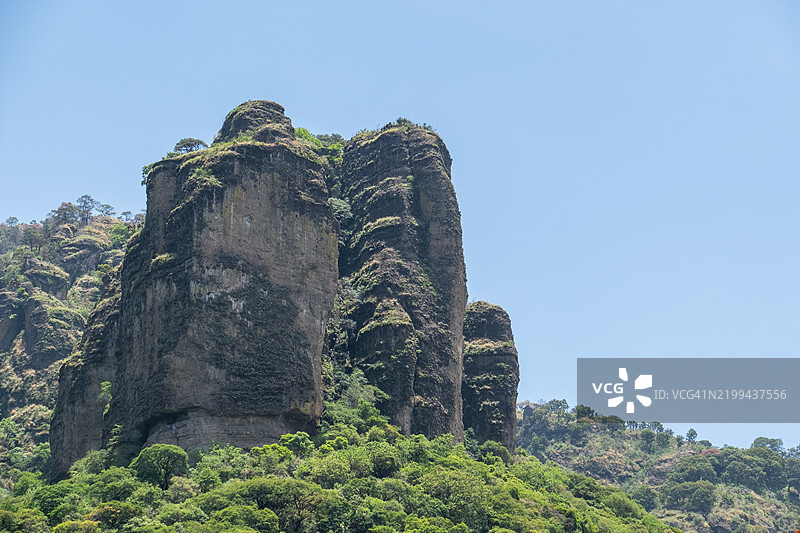 特波斯特科或特波斯特兰山脉，考古国家公园 - 特波斯特兰，墨西哥图片素材