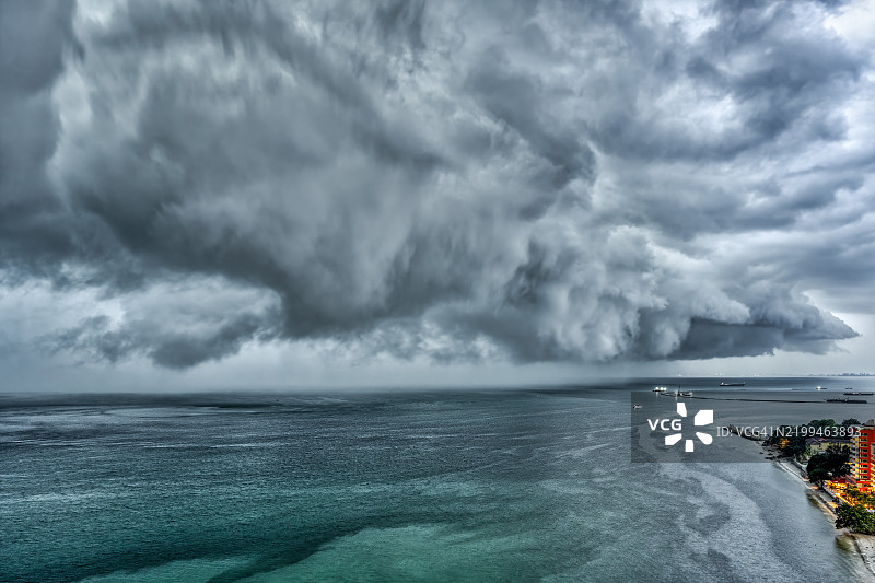 海洋与天空的美丽景色图片素材