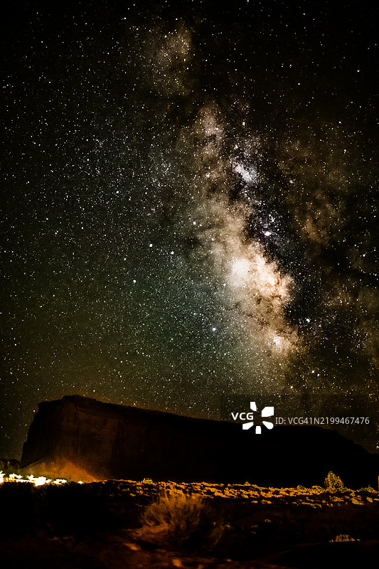 犹他州，美国夜空中的星空美景图片素材