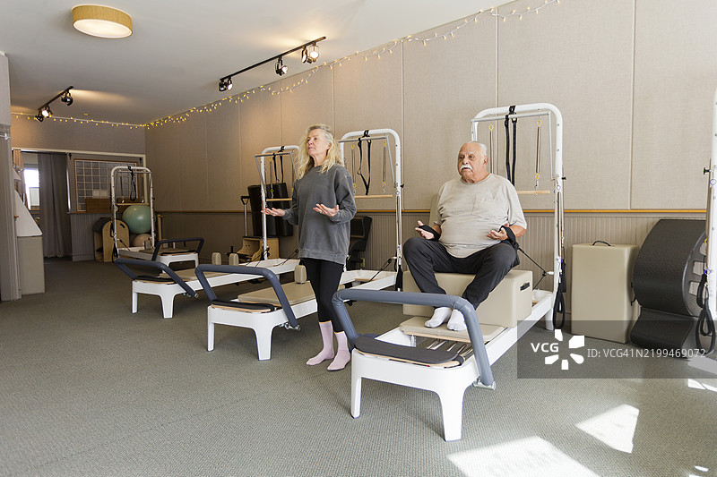 在健身工作室安享晚年图片素材