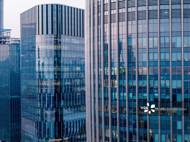 深圳南山区的摩天大楼群图片素材