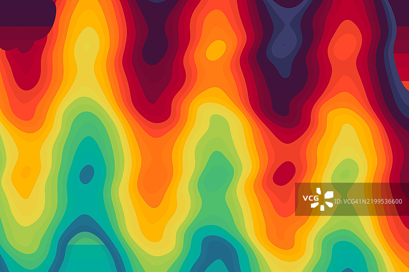 现代柔和渐变色与扭曲漩涡色彩图片素材