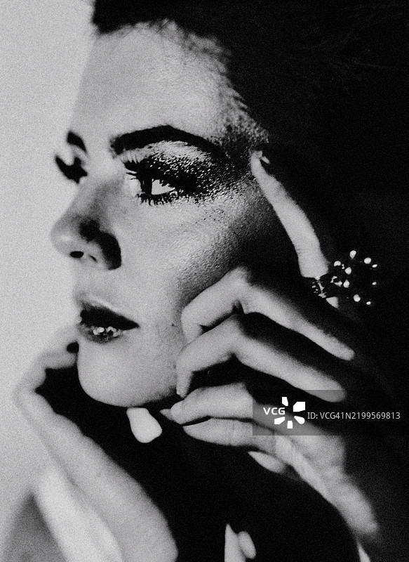 时尚模特。图片素材