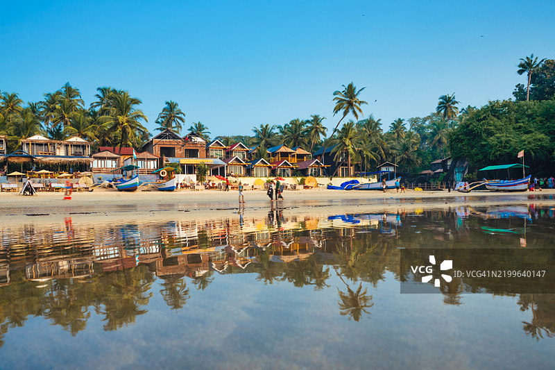 印度果阿的帕洛莱姆海滩图片素材