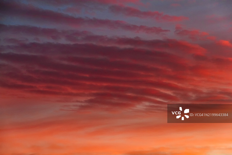日落时的云彩图片素材