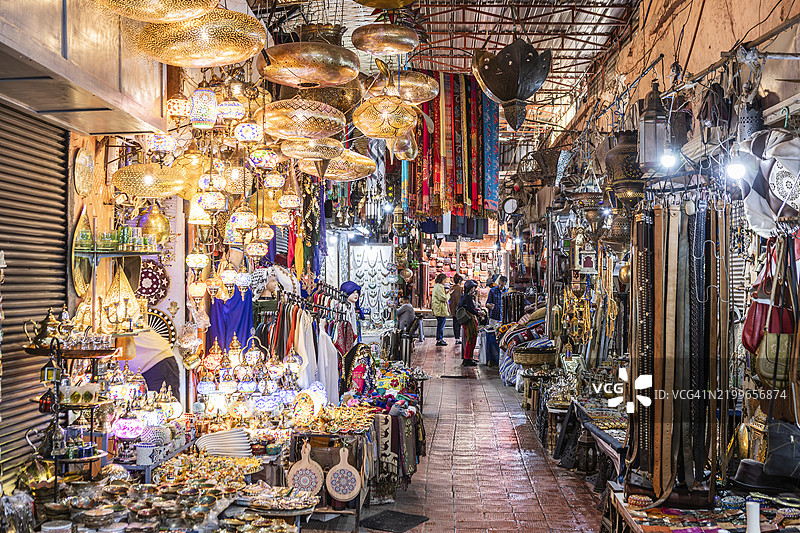 麦地那，中央集市购物图片素材