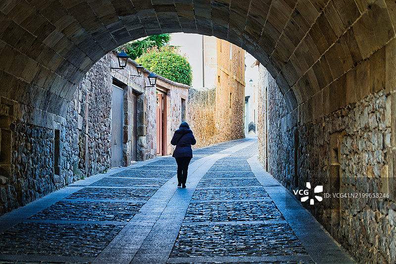 西班牙索里亚的戈马拉伯爵宫拱门图片素材