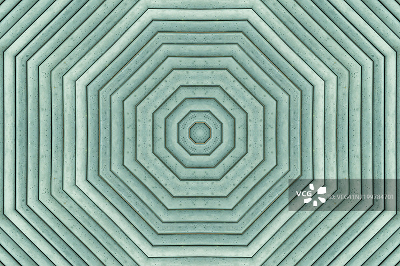 六角对称的竹子围栏图片素材