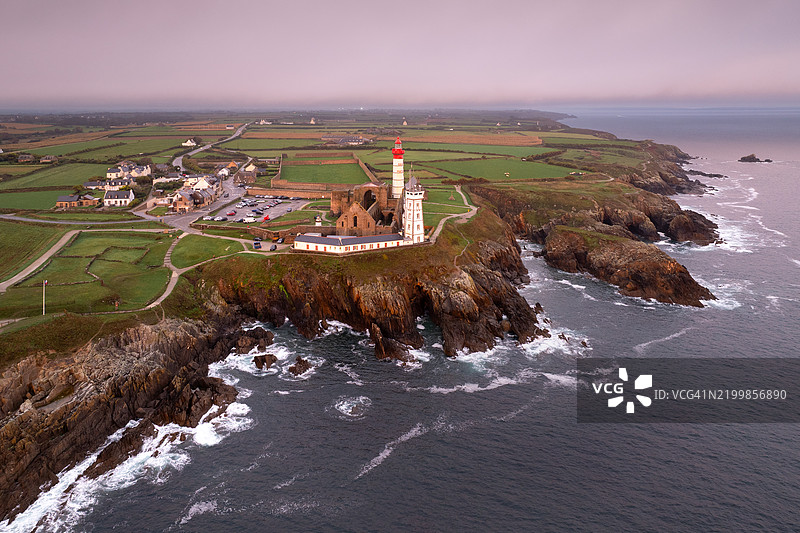 法国和布列塔尼的天空：圣马修岬图片素材