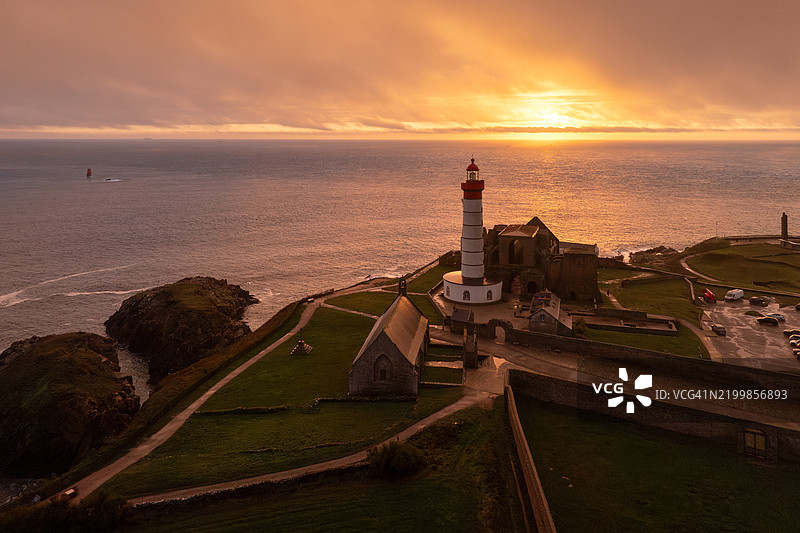 法国和布列塔尼的天空：圣马修岬图片素材
