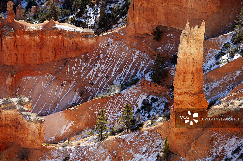 布莱斯峡谷的岩石 formations图片素材
