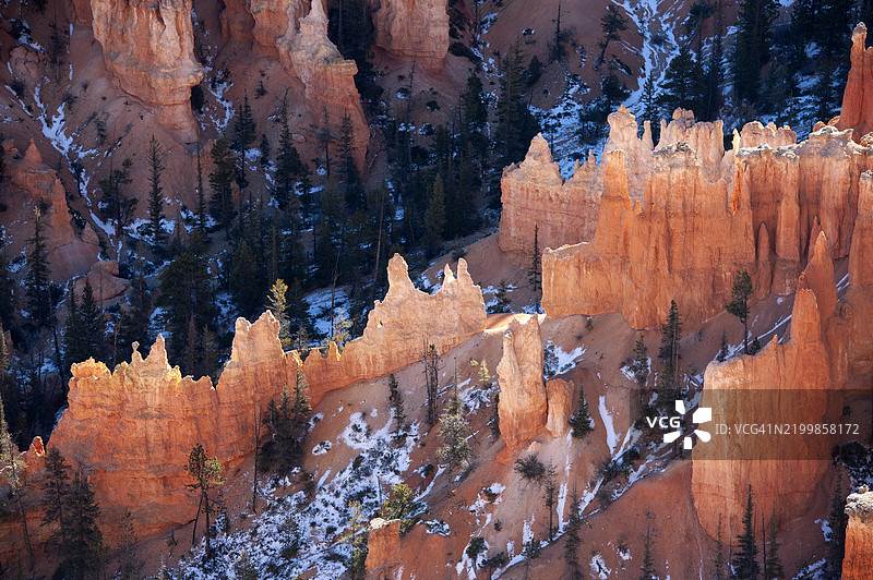 布莱斯峡谷的岩石 formations图片素材